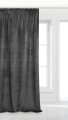 Grafitowa Zasłona Welurowa Na Taśmie 140x300 Velvet Soft