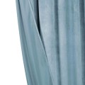 Niebieska Zasłona Welurowa Na Taśmie 140x300 Velvet Soft