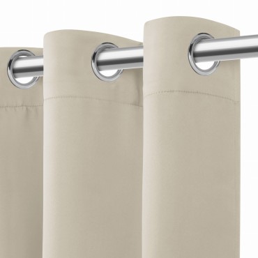 Jasny Beż Zasłona Zaciemniająca Blackout 140x250 HOLD 