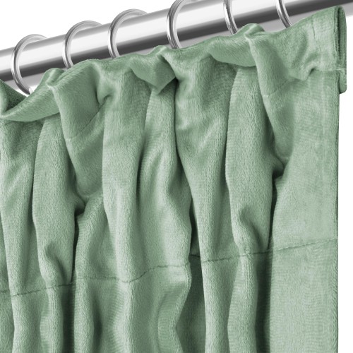 Szałwiowa Zasłona Welurowa Na Taśmie 140x300 Velvet Soft