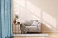 Niebieska Zasłona Welurowa Na Taśmie 140x300 Velvet Soft