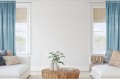 Niebieska Zasłona Welurowa Na Taśmie 140x300 Velvet Soft