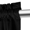Czarna Zasłona Welurowa Na Taśmie 140x270 Velvet Soft