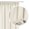 Kremowa Zasłona Do Kuchni Na Taśmie 140x175 VIVA