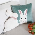 Poszewka Wielkanocna Bunny szałwiowa