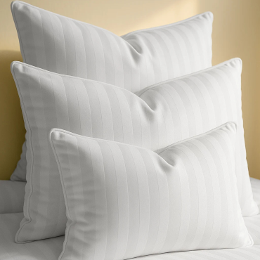 biała poszewka hotelowa 40x40 adamaszek 2cm zamek