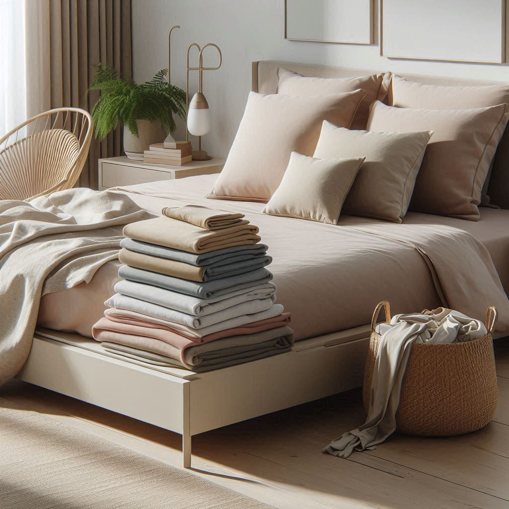 Jak złożyć prześcieradło z gumką?