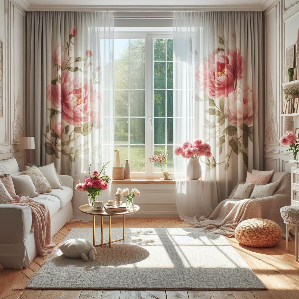 Modne zasłony w kwiaty - w jakim wnętrzu się sprawdzą?