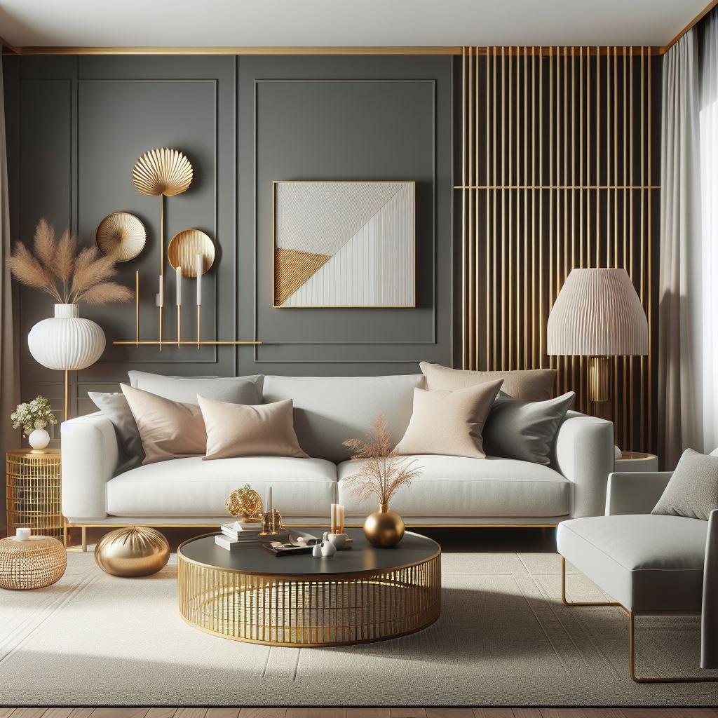 Złote dodatki - nuta luksusu w Twoim domu